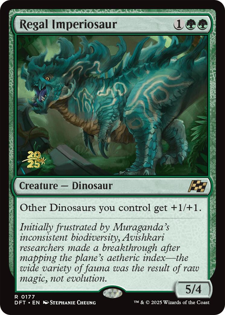 Regal Imperiosaur [Aetherdrift Prerelease Promos] - Trinity Hobby