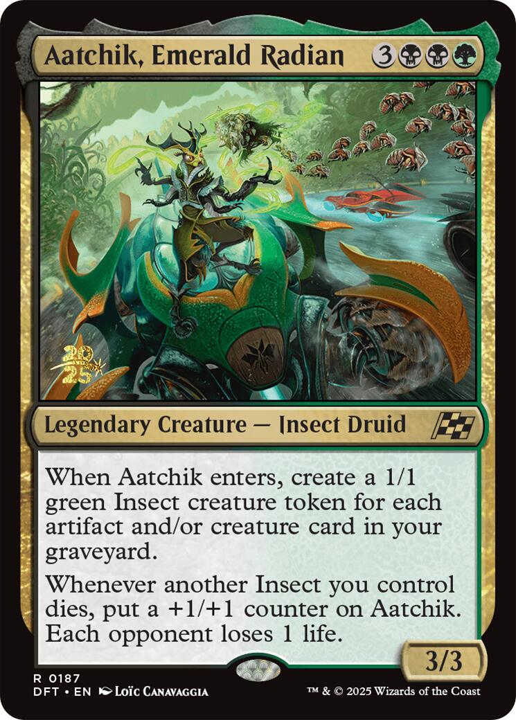 Aatchik, Emerald Radian [Aetherdrift Prerelease Promos] - Trinity Hobby