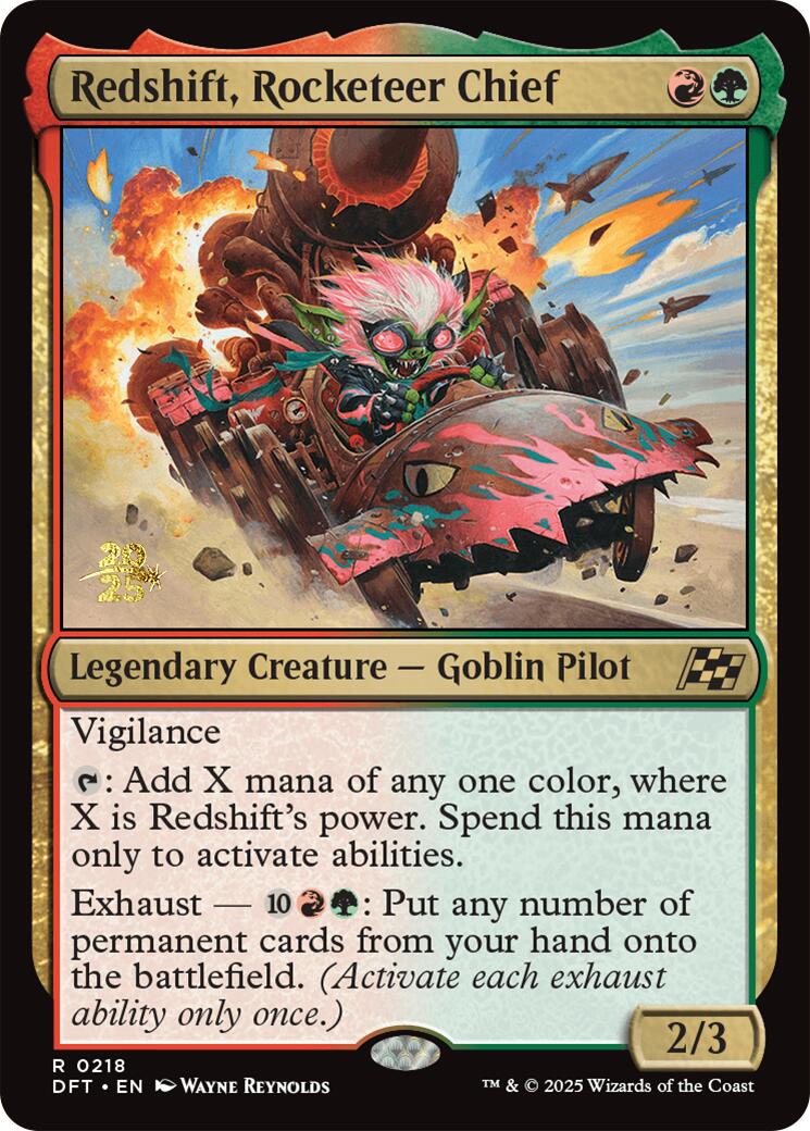 Redshift, Rocketeer Chief [Aetherdrift Prerelease Promos] - Trinity Hobby