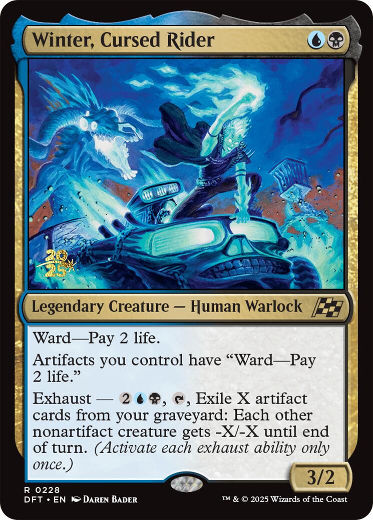 Winter, Cursed Rider [Aetherdrift Prerelease Promos] - Trinity Hobby