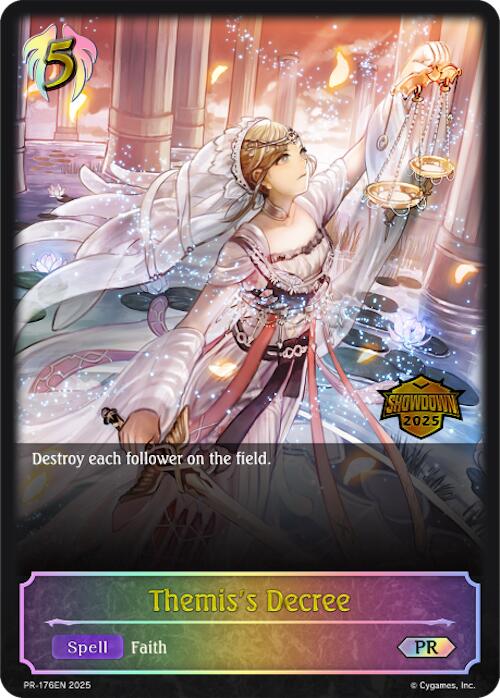 Themis's Decree (PR-176EN) [Promotional Cards] - Trinity Hobby