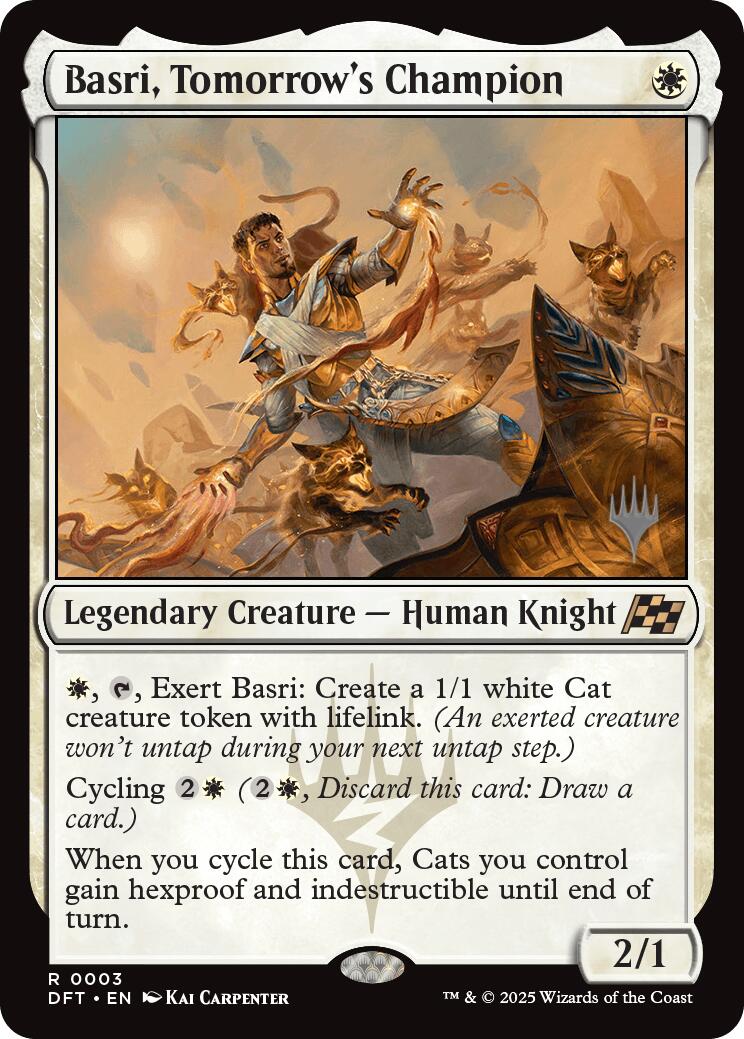 Basri, Tomorrow's Champion (Promo Pack) [Aetherdrift Promos] - Trinity Hobby
