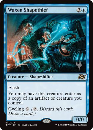 Waxen Shapethief (PPDFT-074) - [Promo Pack: Aetherdrift] Foil - Trinity Hobby