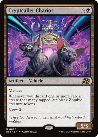Cryptcaller Chariot (PPDFT-080) - [Promo Pack: Aetherdrift] Foil - Trinity Hobby