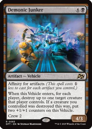 Demonic Junker (PPDFT-083) - [Promo Pack: Aetherdrift] Foil - Trinity Hobby
