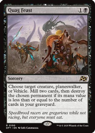 Quag Feast (PPDFT-100) - [Promo Pack: Aetherdrift] Foil - Trinity Hobby