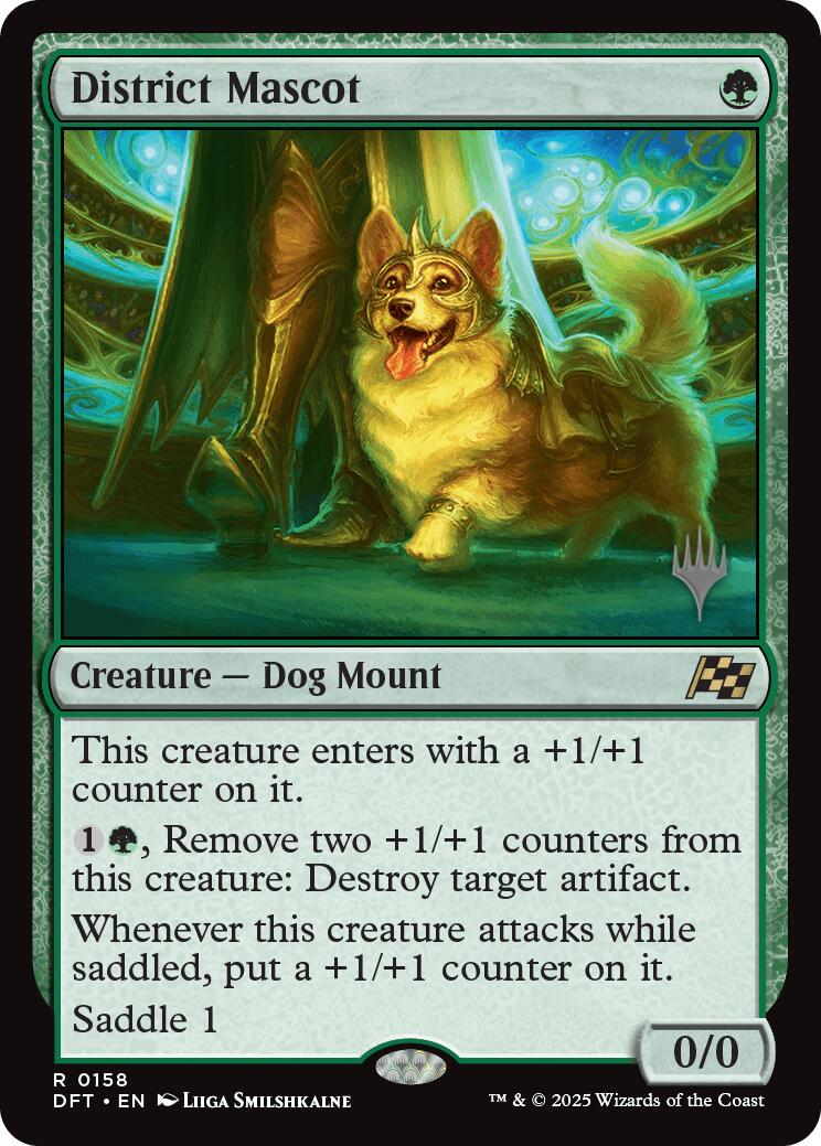District Mascot (Promo Pack) [Aetherdrift Promos] - Trinity Hobby