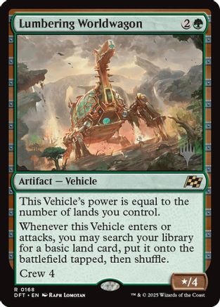 Lumbering Worldwagon (PPDFT-168) - [Promo Pack: Aetherdrift] Foil - Trinity Hobby