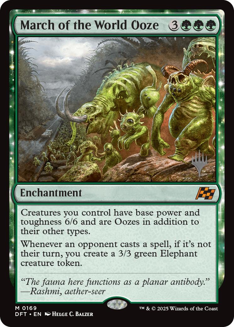 March of the World Ooze (Promo Pack) [Aetherdrift Promos] - Trinity Hobby