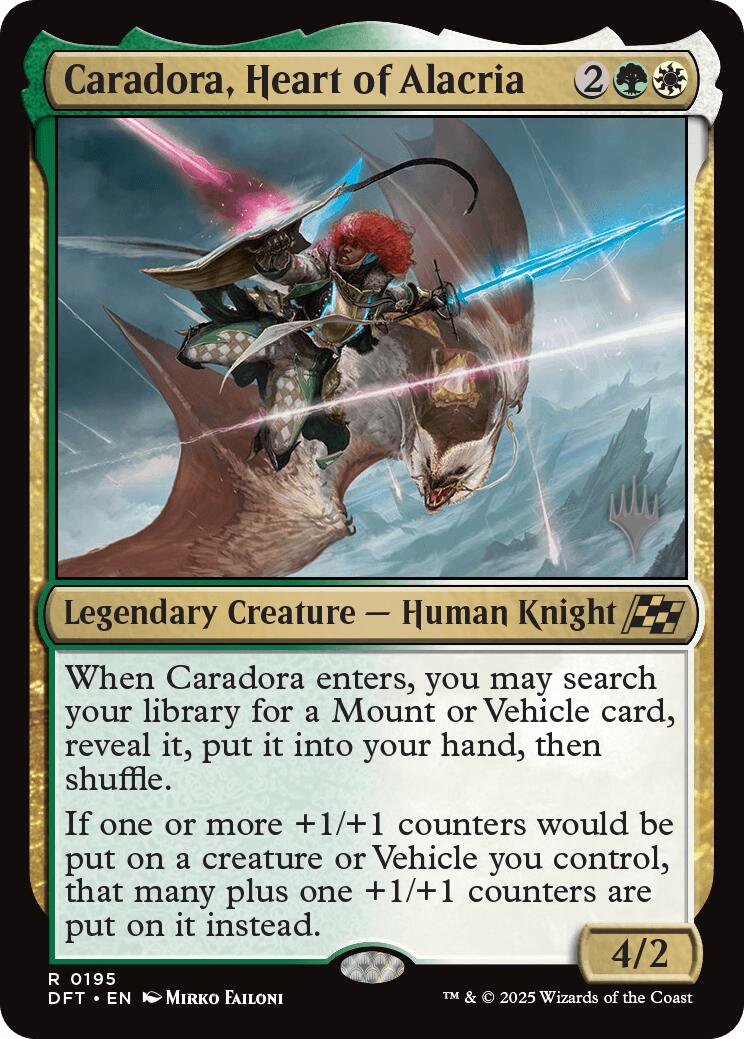Caradora, Heart of Alacria (Promo Pack) [Aetherdrift Promos] - Trinity Hobby
