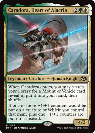 Caradora, Heart of Alacria (PPDFT-195) - [Promo Pack: Aetherdrift] Foil - Trinity Hobby