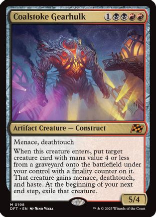Coalstoke Gearhulk (PPDFT-198) - [Promo Pack: Aetherdrift] Foil - Trinity Hobby