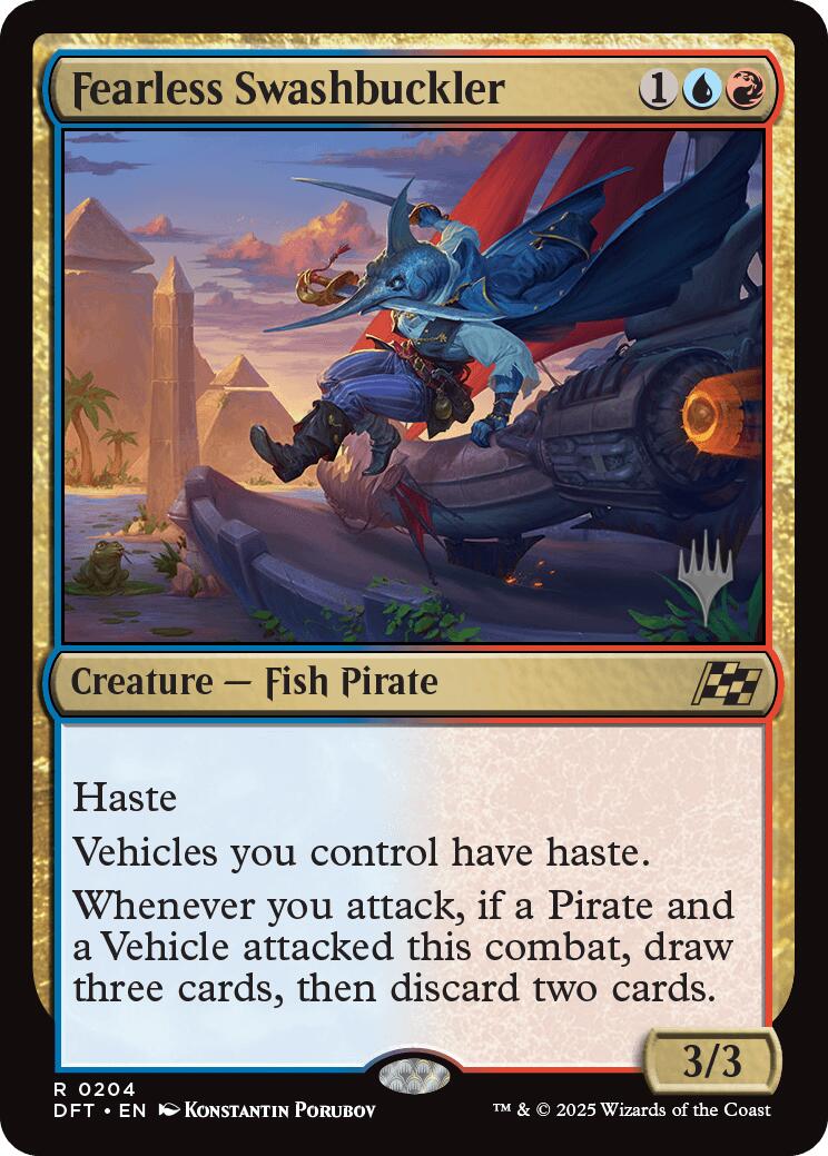 Fearless Swashbuckler (Promo Pack) [Aetherdrift Promos] - Trinity Hobby