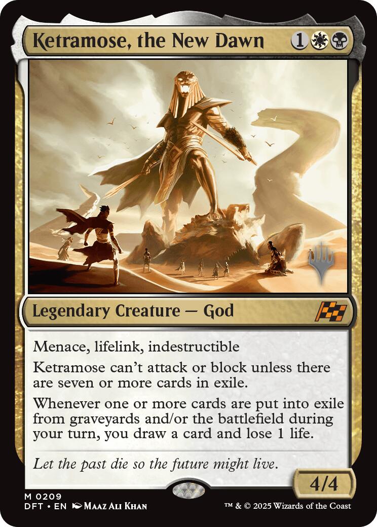 Ketramose, the New Dawn (Promo Pack) [Aetherdrift Promos] - Trinity Hobby