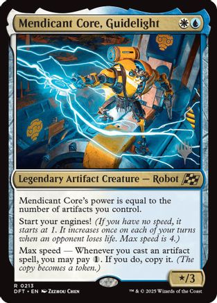 Mendicant Core, Guidelight (PPDFT-213) - [Promo Pack: Aetherdrift] Foil - Trinity Hobby