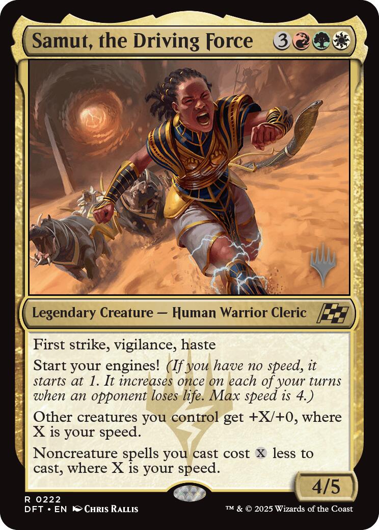 Samut, the Driving Force (Promo Pack) [Aetherdrift Promos] - Trinity Hobby