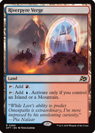 Riverpyre Verge (PPDFT-260) - [Promo Pack: Aetherdrift] Foil - Trinity Hobby