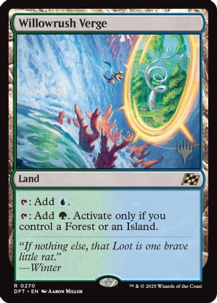 Willowrush Verge (PPDFT-270) - [Promo Pack: Aetherdrift] Foil - Trinity Hobby