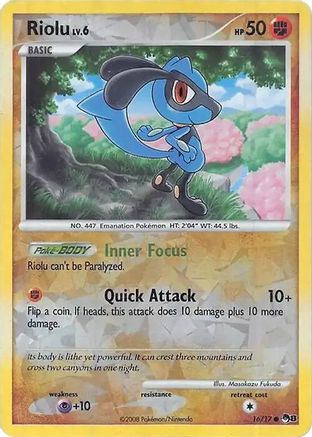 Riolu (Cracked Ice Holo) - (016/null) Holofoil [Miscellaneous Cards & Products]