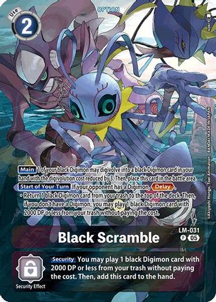 Black Scramble [LM-031] (Alternate Art) [Starter Deck: Protector of Light] - Trinity Hobby