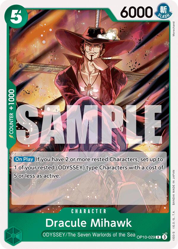 Dracule Mihawk (OP10-029) - [Royal Blood] Foil - Trinity Hobby