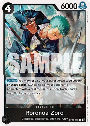 Roronoa Zoro (095) (OP10-095) - [Royal Blood] Foil - Trinity Hobby