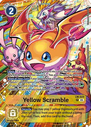 Yellow Scramble [LM-029] (Alternate Art) [Starter Deck: Hero of Hope] - Trinity Hobby