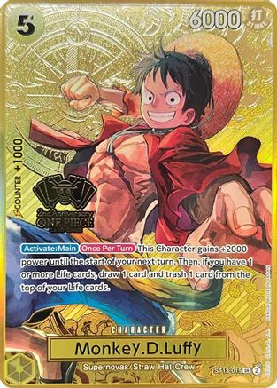 Monkey.D.Luffy (One Piece Japanese Version 2nd Anniversary Set) (ST13-015) - [One Piece Promotion Cards] Foil - Trinity Hobby
