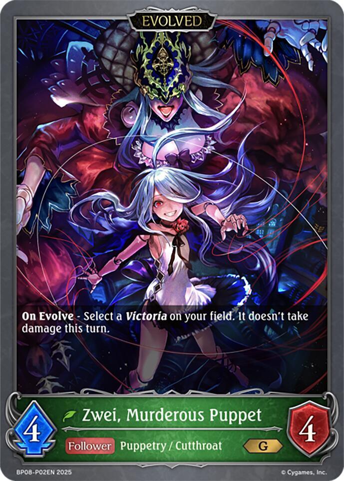 Zwei, Murderous Puppet (Evolved) - P02EN (Foil) (bp08 p02) [Alterchaotica]