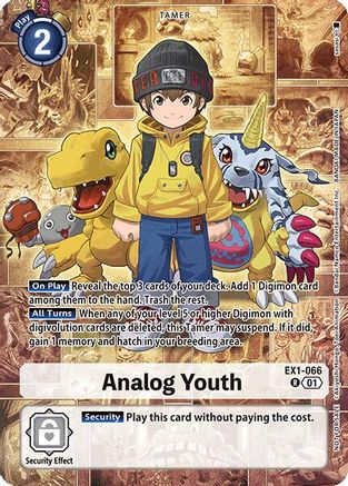 Analog Youth [EX1-066] (Limited Card Pack) [World Convergence Promos] - Trinity Hobby