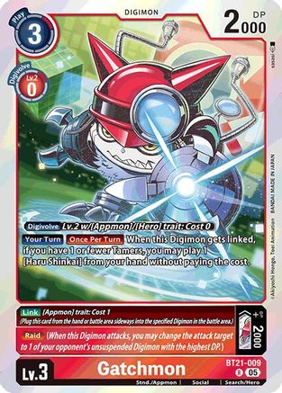 Gatchmon [BT21-009] [World Convergence] - Trinity Hobby