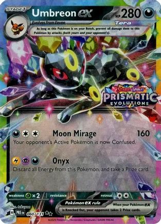 Umbreon ex (060/131) (Prismatic Evolutions Stamp) [Scarlet & Violet: Prismatic Evolutions] - Trinity Hobby