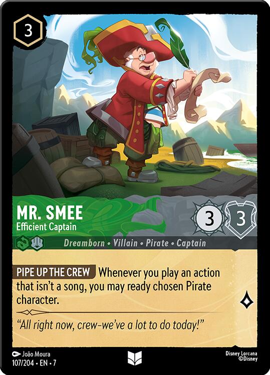 Mr. Smee - Efficient Captain (107/204) [Archazia's Island] - Trinity Hobby