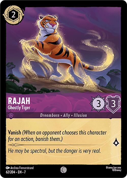 Rajah - Ghostly Tiger (62/204) [Archazia's Island] - Trinity Hobby