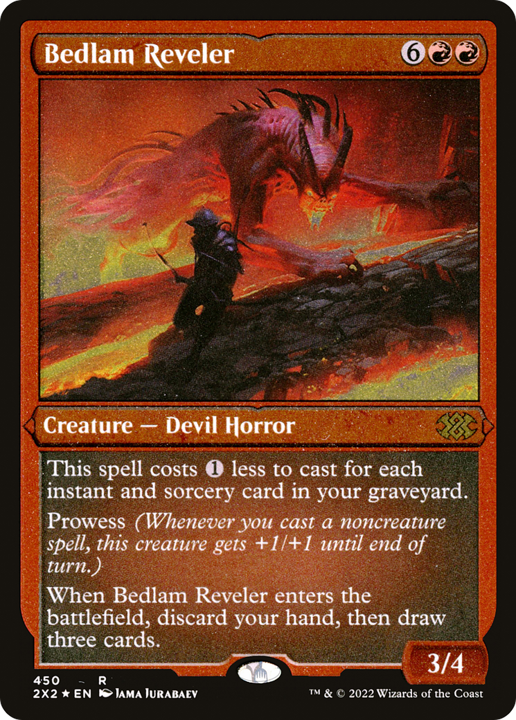 Bedlam Reveler (Foil Etched)  [Foil]  (2X2-450) - [Double Masters 2022] - Trinity Hobby