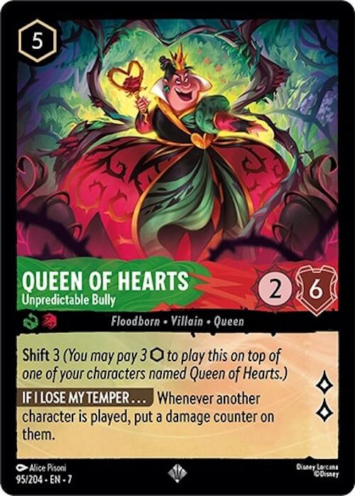 Queen of Hearts - Unpredictable Bully (95/204) [Archazia's Island] - Trinity Hobby