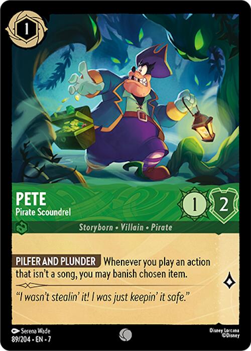 Pete - Pirate Scoundrel (89/204) [Archazia's Island] - Trinity Hobby