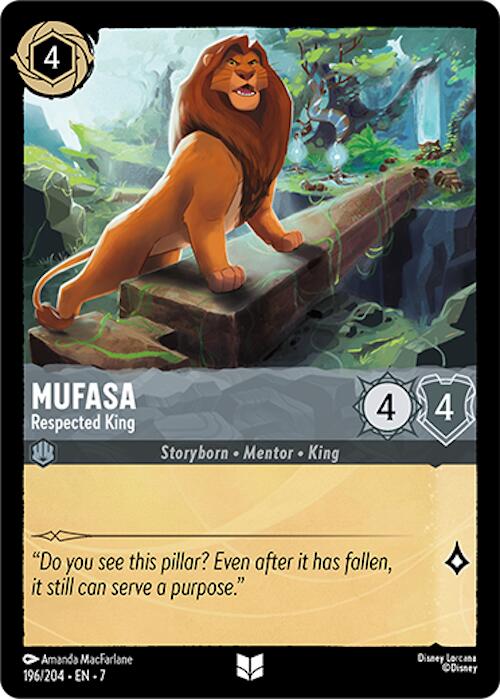 Mufasa - Respected King (196/204) [Archazia's Island] - Trinity Hobby