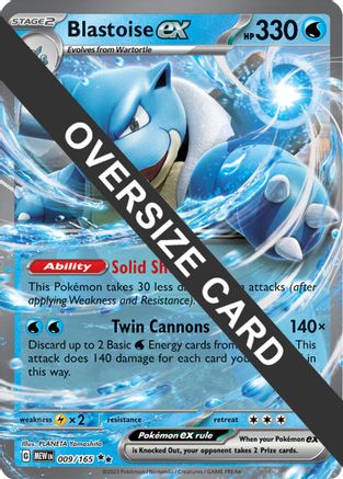 Blastoise ex (009/165) (Jumbo Card) [Scarlet & Violet: Obsidian Flames] - Trinity Hobby