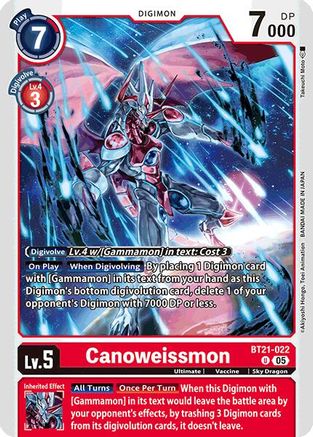 Canoweissmon [BT21-022] [World Convergence] - Trinity Hobby