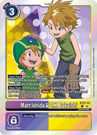 Matt Ishida & T.K. Takaishi [ST21-13] [Starter Deck: Hero of Hope] - Trinity Hobby
