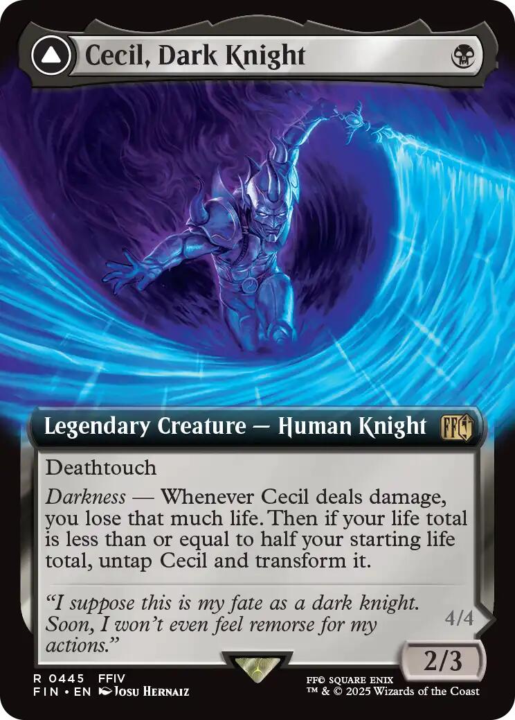 Cecil, Dark Knight (Extended Art)  (FIN-445) - [FINAL FANTASY]: (Extended Art) - Trinity Hobby
