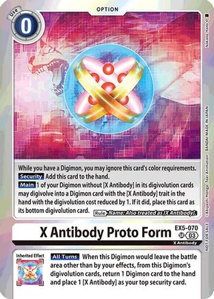 X Antibody Proto Form [EX5-070] (Special Event Pack 2025) [Animal Colosseum Promos] - Trinity Hobby