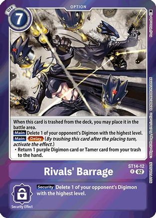 Rivals' Barrage (Special Event Pack 2025) (ST14-12) - [Starter Deck 14: Beelzemon Advanced Deck Set] Foil