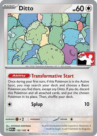 Ditto (132/165) [Prize Pack Series Six] - Trinity Hobby