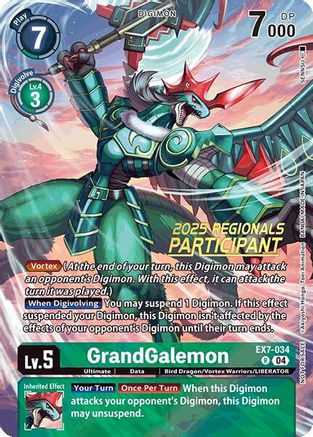 GrandGalemon [EX7-034] (2025 Regionals Participant) [Digimon LIBERATOR Promos] - Trinity Hobby