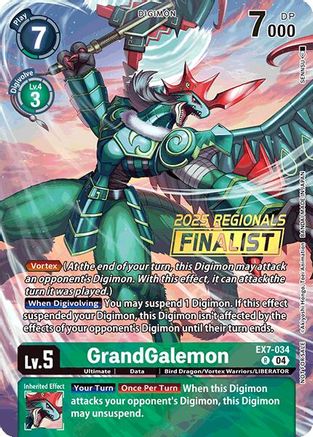 GrandGalemon [EX7-034] (2025 Regionals Finalist) [Digimon LIBERATOR Promos] - Trinity Hobby