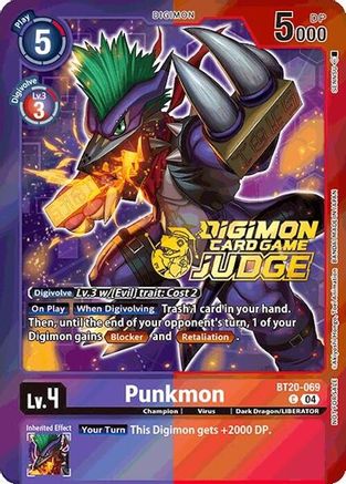 Punkmon [BT20-069] (Judge Pack 2025 Wave 1) [Release Special Booster Ver.2.5 Promos] - Trinity Hobby