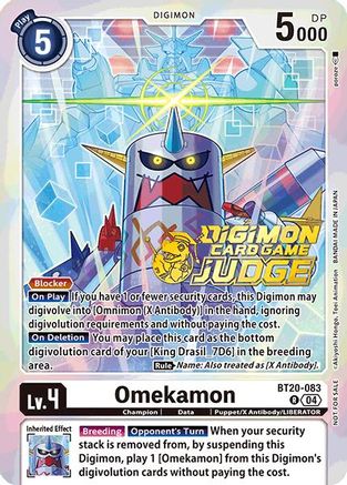 Omekamon [BT20-083] (Judge Pack 2025 Wave 1) [Release Special Booster Ver.2.5 Promos] - Trinity Hobby