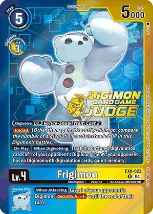 Frigimon [EX8-022] (Judge Pack 2025 Wave 1) [Chain of Liberation Promos] - Trinity Hobby